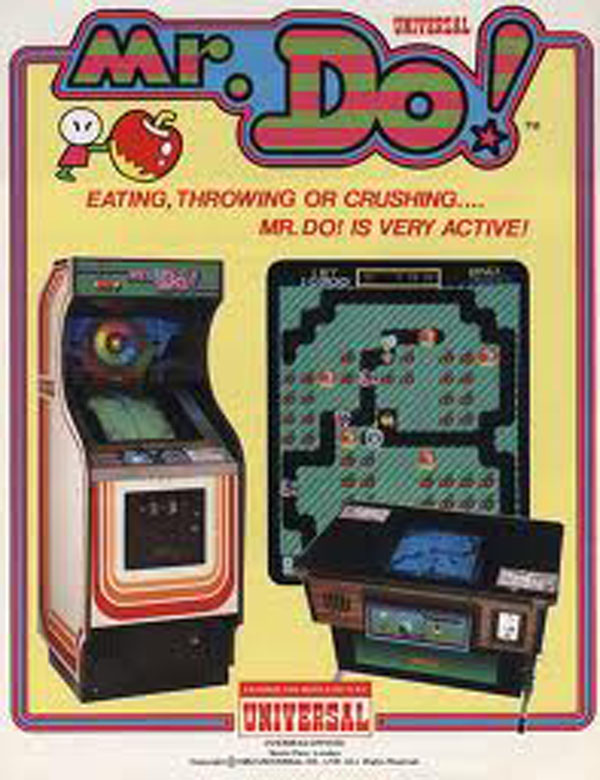 Mr. Do! Video Game Back Title by WonderClub