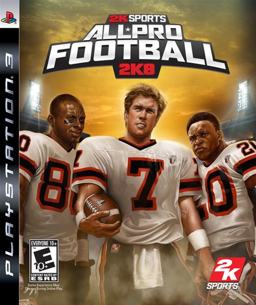 All-Pro Football 2K8 Video Game Back Title by WonderClub
