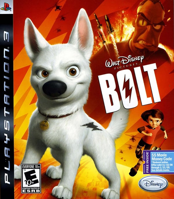 Bolt Video Game Back Title by WonderClub