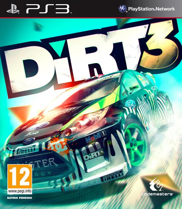 Dirt 3 Video Game Back Title by WonderClub
