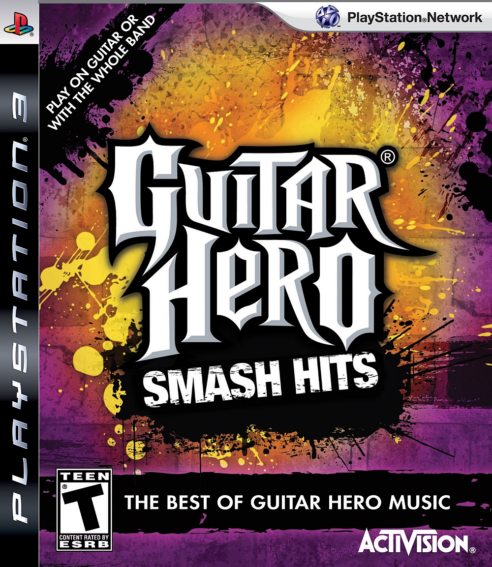 Guitar Hero Smash Hits Video Game Back Title by WonderClub