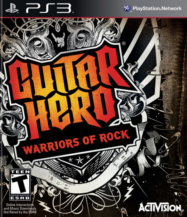 Guitar Hero: Warriors Of Rock Video Game Back Title by WonderClub
