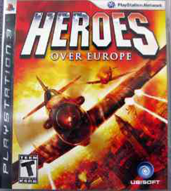 Heroes Over Europe Video Game Back Title by WonderClub