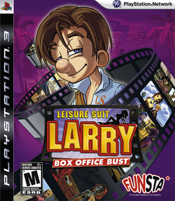Leisure Suit Larry: Box Office Bust Video Game Back Title by WonderClub