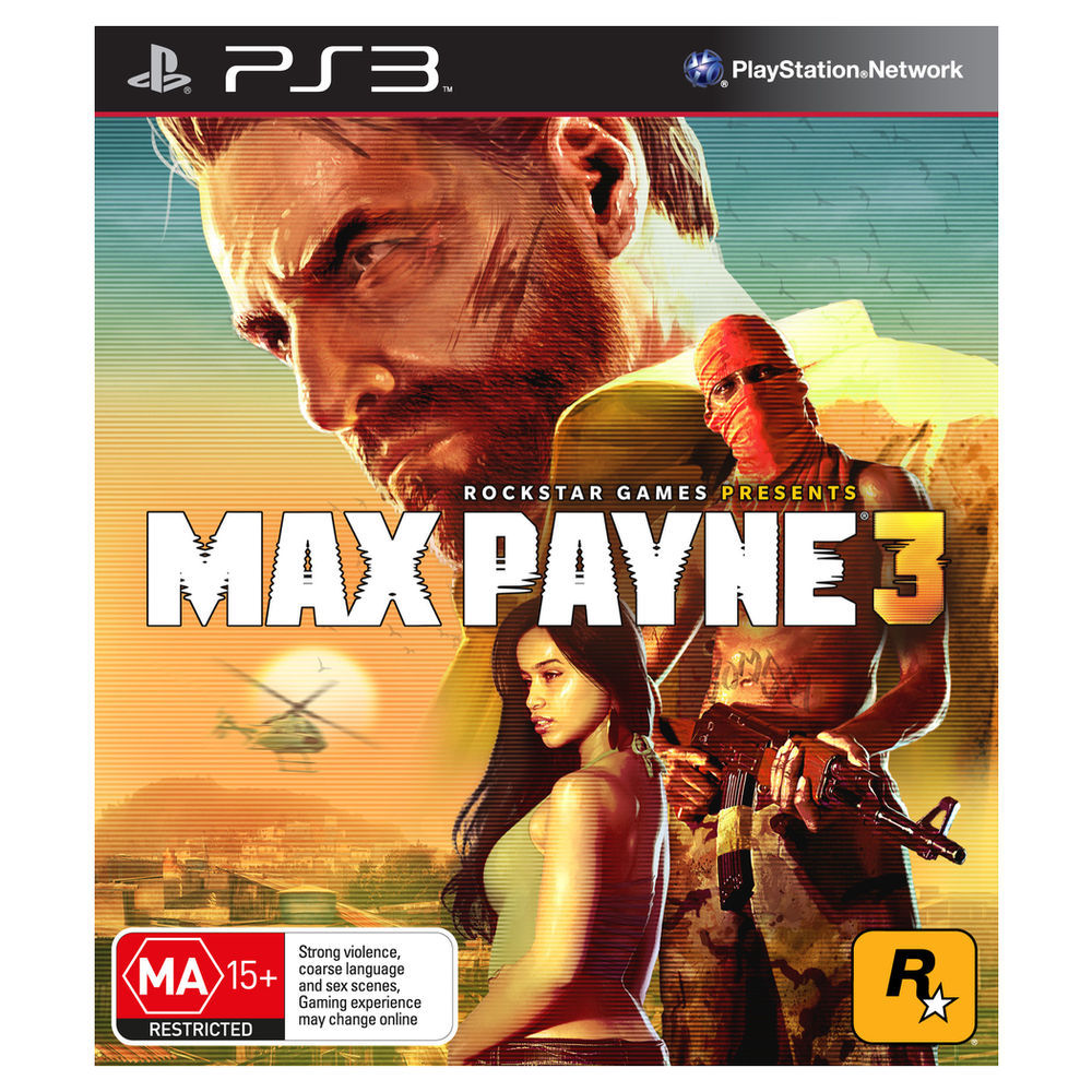 Max Payne 3 Video Game Back Title by WonderClub