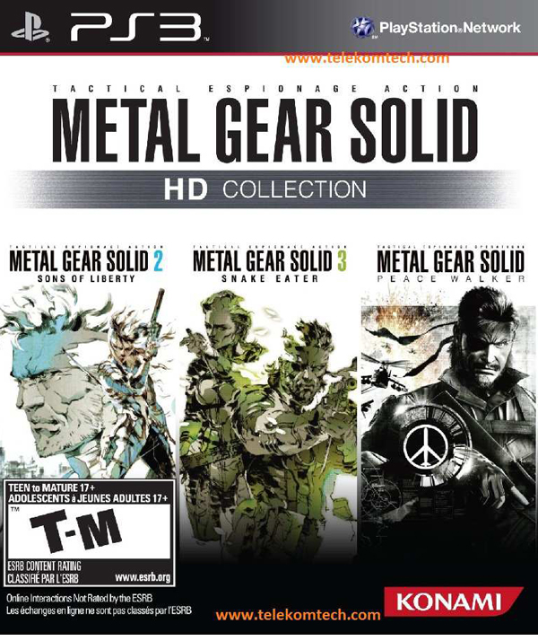 Metal Gear Solid HD Collection Video Game Back Title by WonderClub
