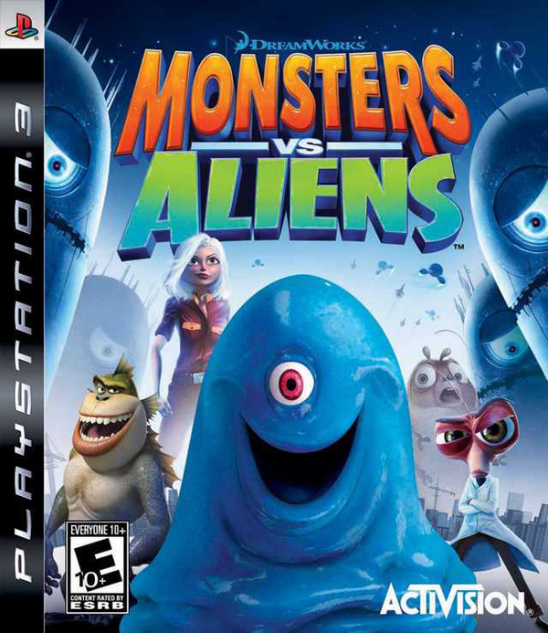 Monsters Vs. Aliens Video Game Back Title by WonderClub