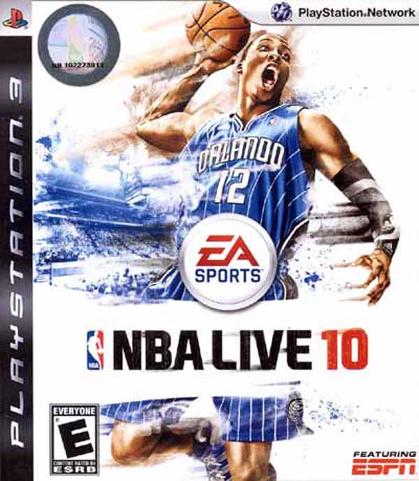 NBA Live 10 Video Game Back Title by WonderClub