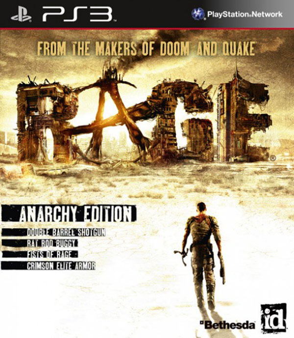 Rage  Video Game Back Title by WonderClub