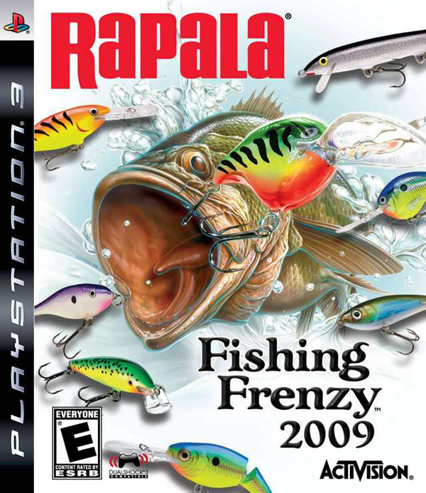 Rapala Fishing Frenzy 2009 Video Game Back Title by WonderClub