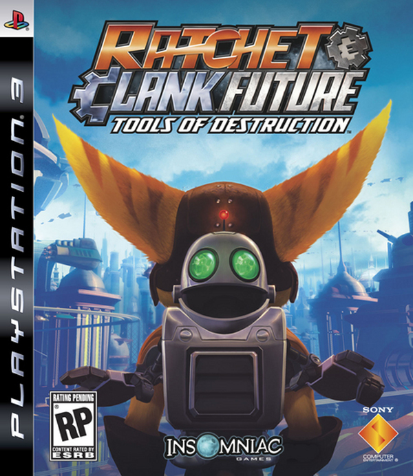 Ratchet & Clank Future: Tools Of Destruction Video Game Back Title by WonderClub