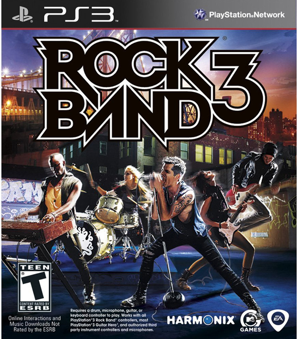 Rock Band 3 Video Game Back Title by WonderClub