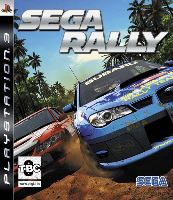 Sega Rally Revo Video Game Back Title by WonderClub