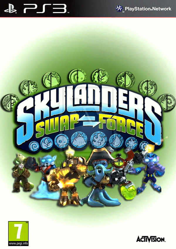 Skylanders: Swap Force Video Game Back Title by WonderClub