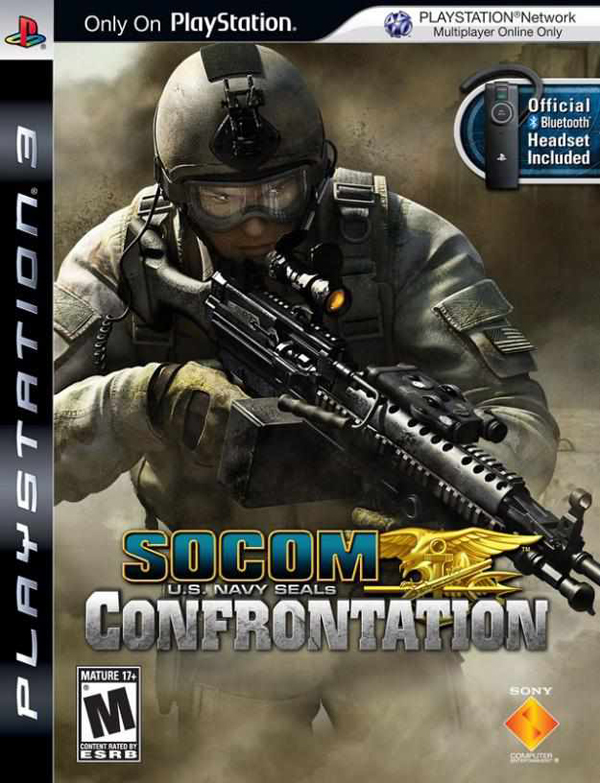 SOCOM: U.S. Navy SEALs Confrontation Video Game Back Title by WonderClub