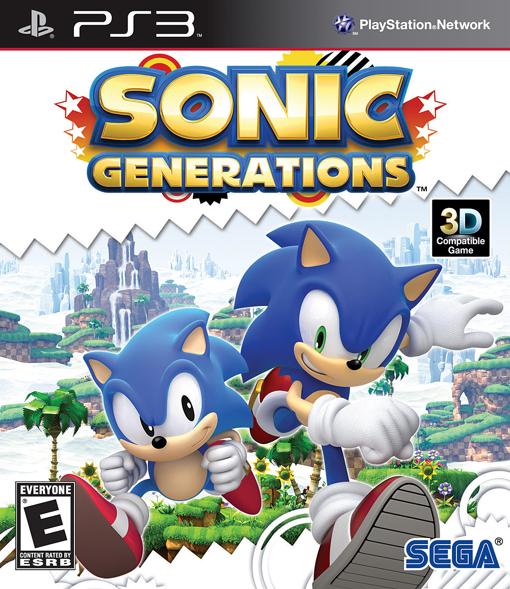 Sonic Generations Video Game Back Title by WonderClub