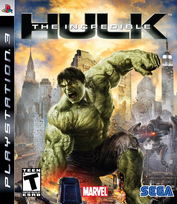 The Incredible Hulk Video Game Back Title by WonderClub