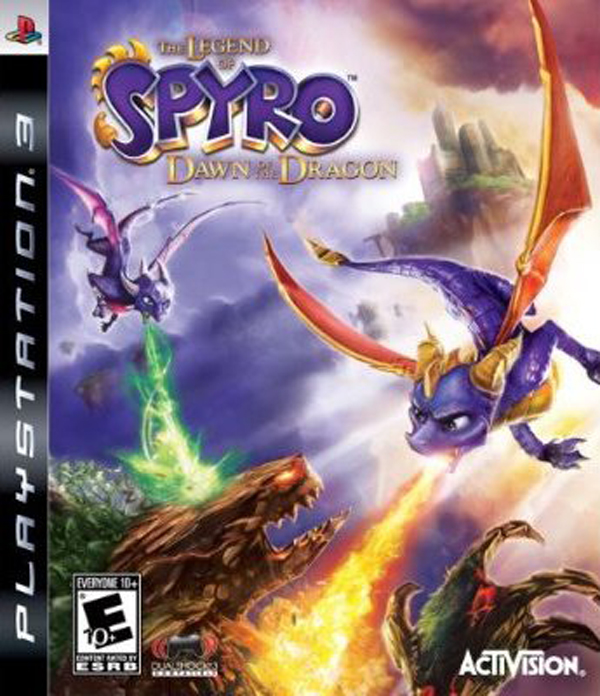 The Legend Of Spyro: Dawn Of The Dragon Video Game Back Title by WonderClub