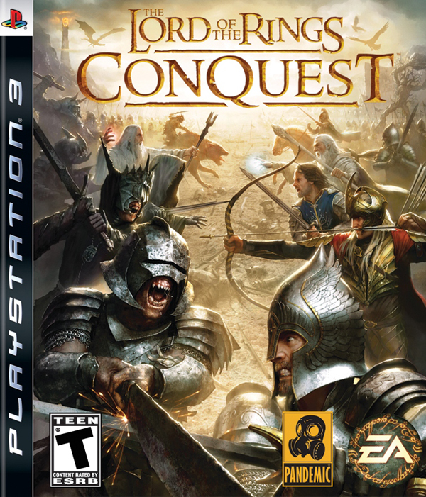 The Lord Of The Rings: Conquest Video Game Back Title by WonderClub