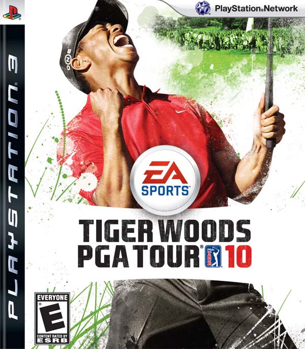 Tiger Woods PGA Tour 10 Video Game Back Title by WonderClub