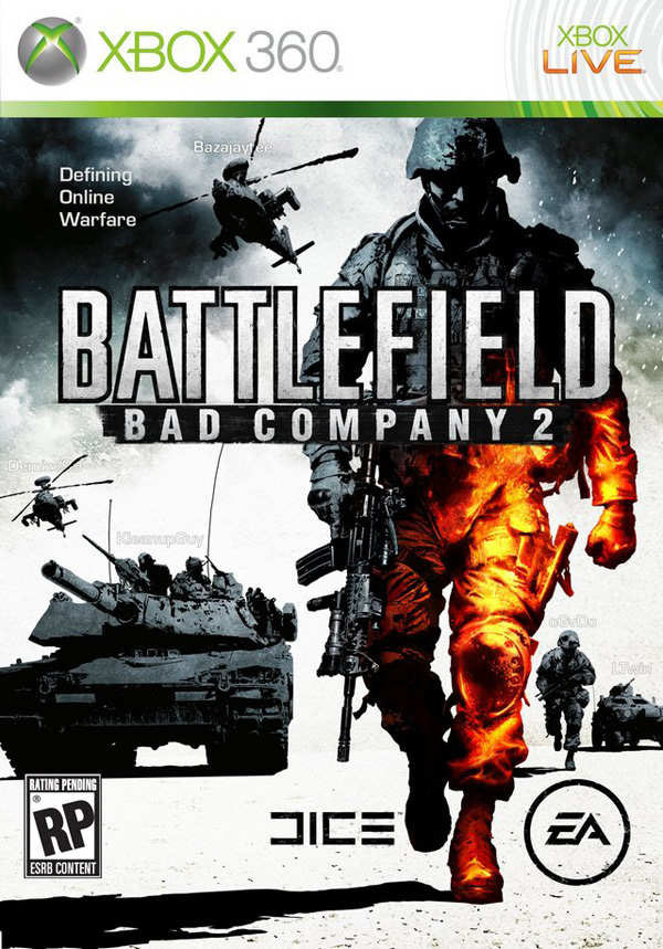 Battlefield: Bad Company 2 Video Game Back Title by WonderClub