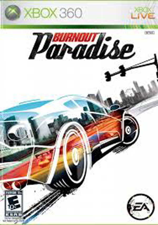 Burnout Paradise Video Game Back Title by WonderClub