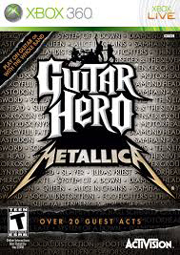 Guitar Hero: Metallica Video Game Back Title by WonderClub