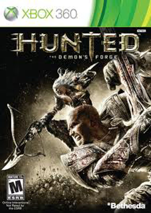 Hunted: The Demon's Forge Video Game Back Title by WonderClub