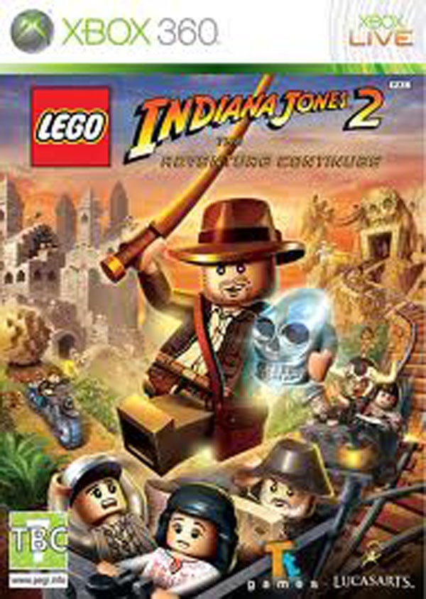 Lego Indiana Jones 2: The Adventure Continues Video Game Back Title by WonderClub
