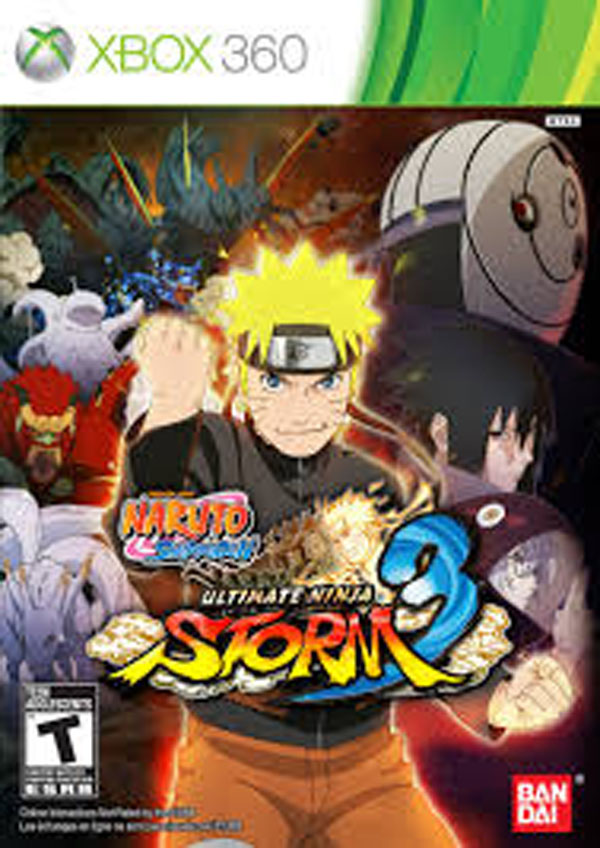 Naruto Shippuden: Ultimate Ninja Storm 3 Video Game Back Title by WonderClub