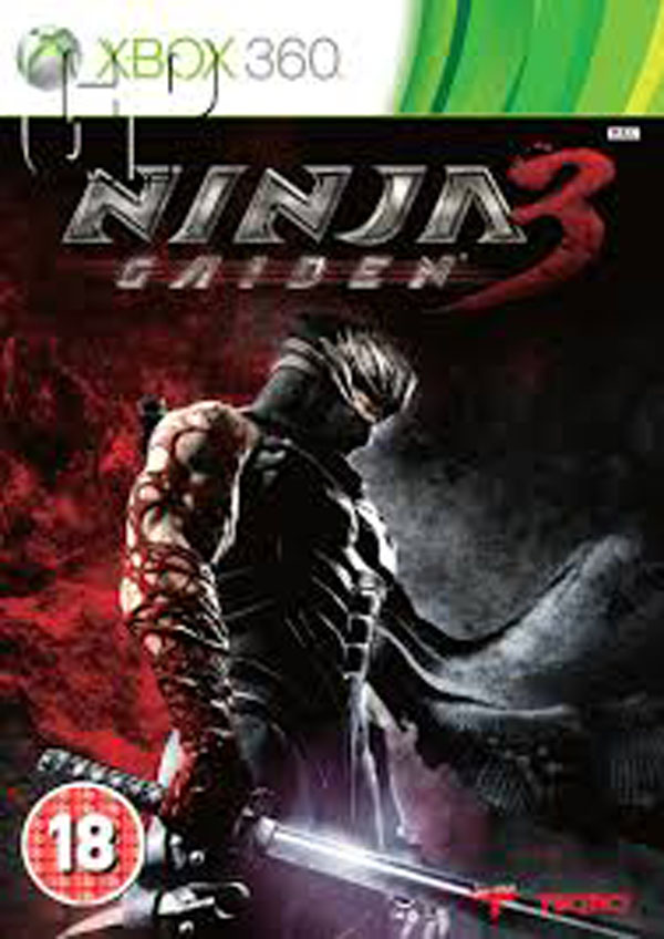 Ninja Gaiden 3 Video Game Back Title by WonderClub