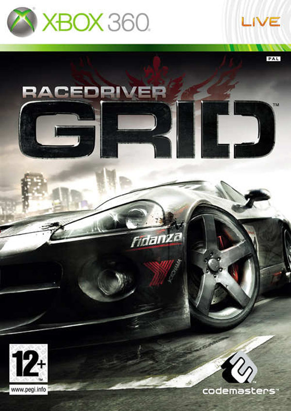 Race Driver: Grid Video Game Back Title by WonderClub