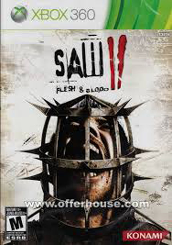 Saw II: Flesh & Blood Video Game Back Title by WonderClub