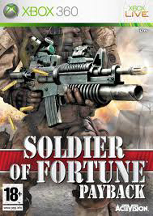 Soldier Of Fortune: Payback Video Game Back Title by WonderClub