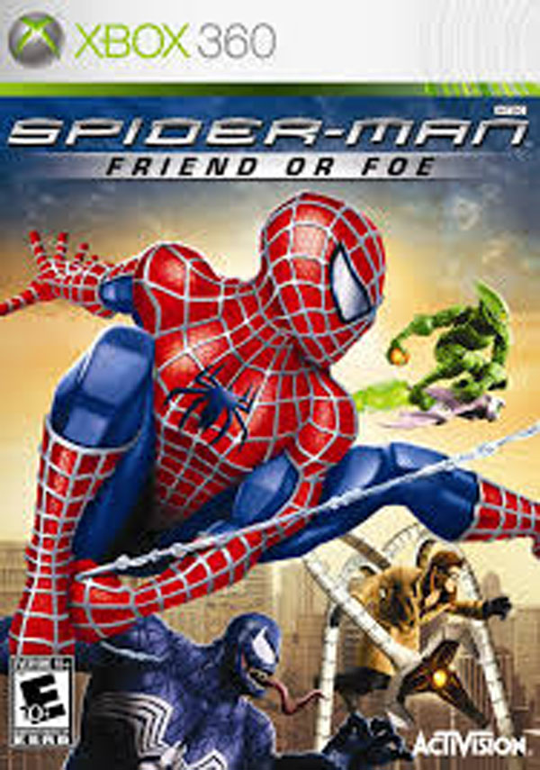 Spider-Man: Friend Or Foe Video Game Back Title by WonderClub