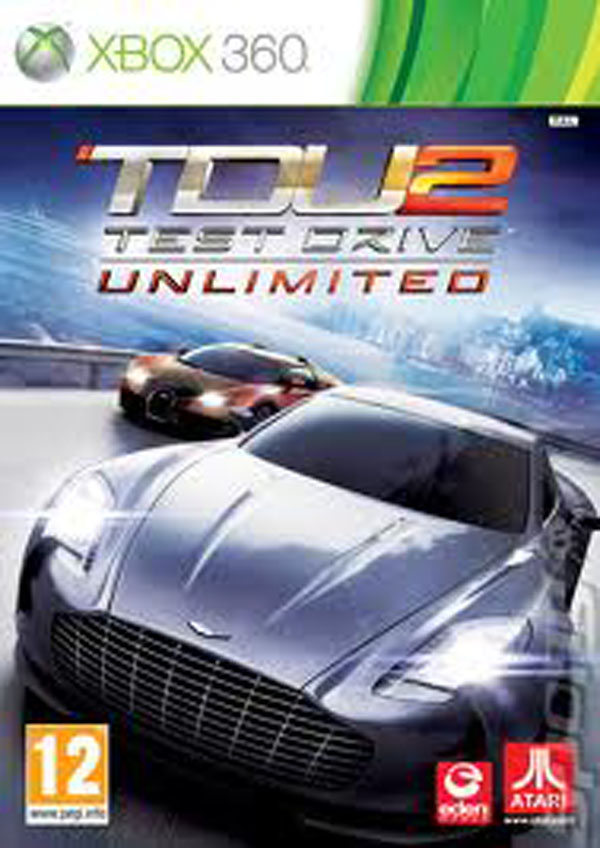 Test Drive Unlimited 2 Video Game Back Title by WonderClub