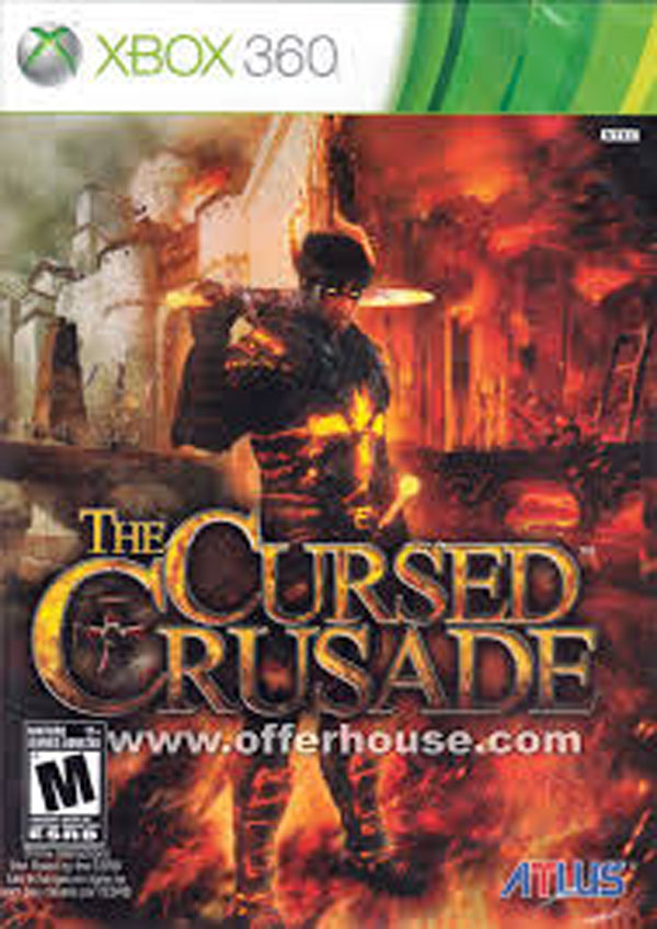 The Cursed Crusade Video Game Back Title by WonderClub
