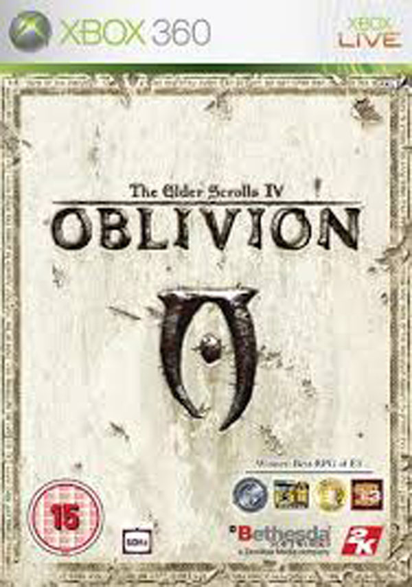 The Elder Scrolls IV: Oblivion Video Game Back Title by WonderClub