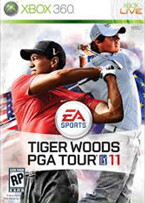 Tiger Woods PGA Tour 11 Video Game Back Title by WonderClub