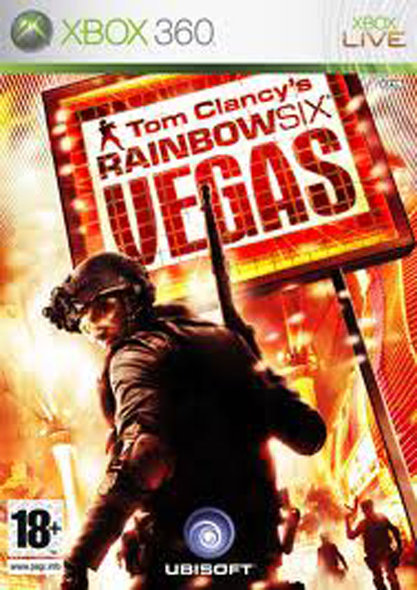 Tom Clancy's Rainbow Six: Vegas Video Game Back Title by WonderClub
