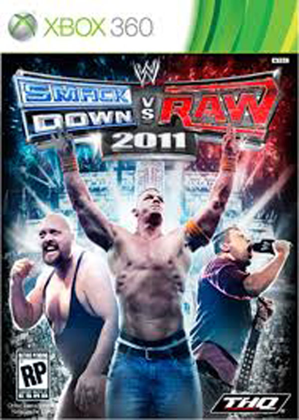 WWE SmackDown Vs. Raw 2011 Video Game Back Title by WonderClub